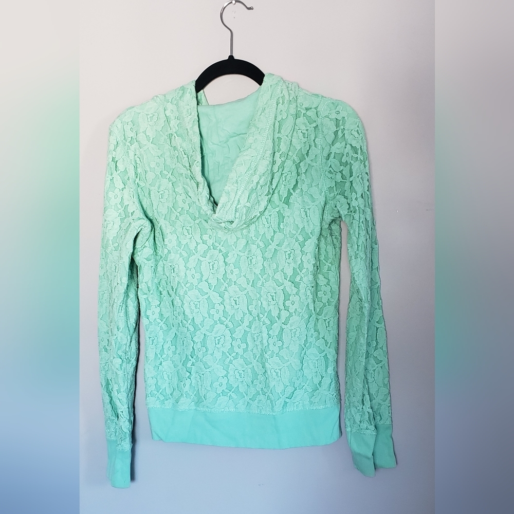 Aeropostale Beautiful Lace Hoodie size M - Picture 7 of 7
